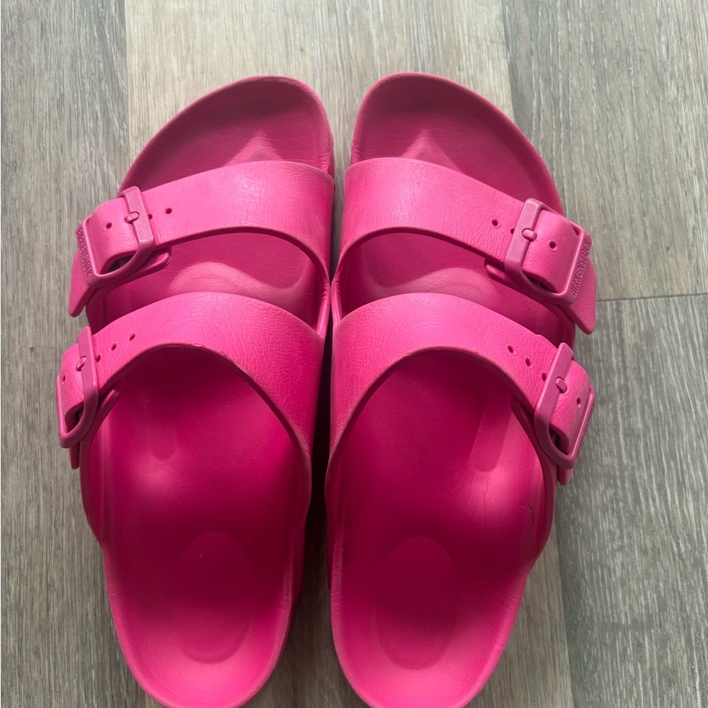 Birkenstock Arizona hot pink sandal